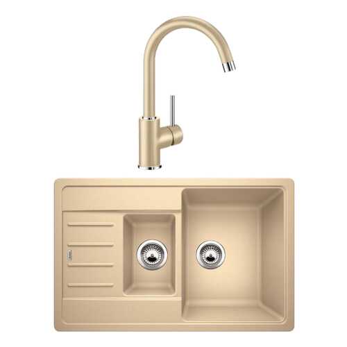 Комплект Blanco мойка LEGRA 6S Compact 521306 шампань + смеситель MIDA 519420 шампань в Аксон