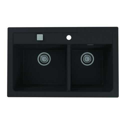Мойка для кухни ALVEUS GRANITAL ATROX 50 CARBON - G91 в комплекте с сифоном 1132822 в Аксон