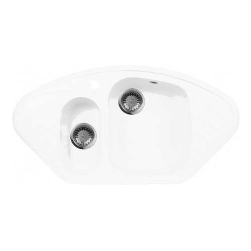 Мойка для кухни гранитная AquaGranitEx m-14 белый в Аксон