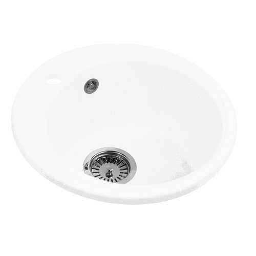Мойка для кухни гранитная AquaGranitEx M-45 белый в Аксон