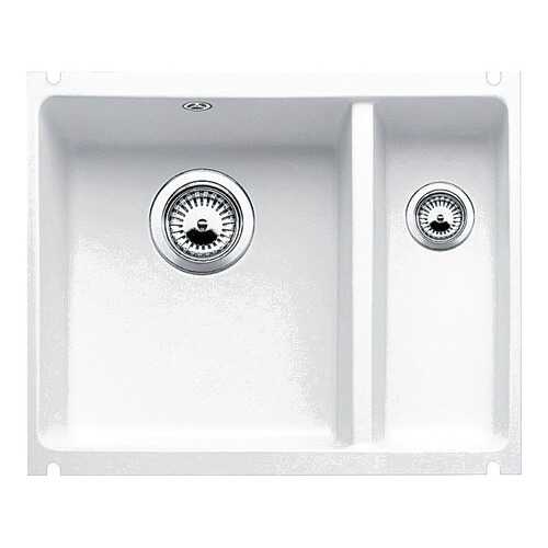 Мойка для кухни керамическая Blanco SUBLINE 350/150-U 514522 глянцевый белый в Аксон