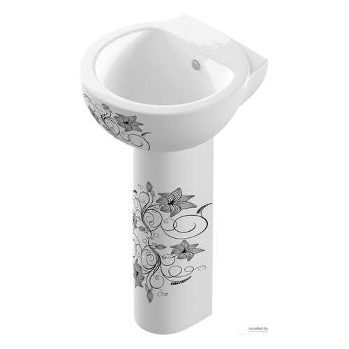 Умывальник Sanita Luxe Арт Люкс Флора , белый (SL400401) в Аксон