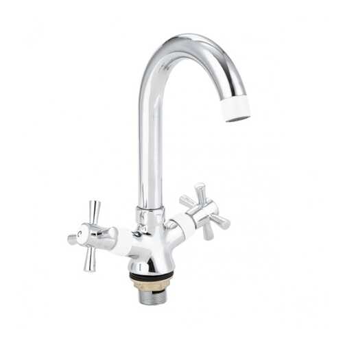 2543 VIKO кухня крест кер. низкий R-излив(вставки белые) в Аксон