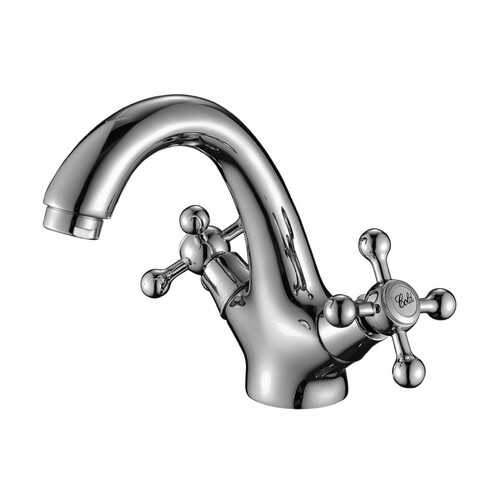 Смеситель Decoroom DR49011 двуручный для умывальника монолитный, хром в Аксон
