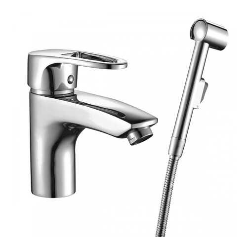 Смеситель Decoroom DR67015 одноручный для умывальника и биде монолитный, хром в Аксон