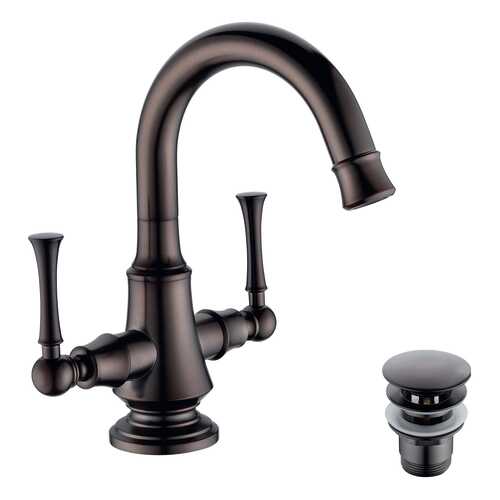 Смеситель для раковины LEMARK Peretto LM6307RB черный кофе в Аксон
