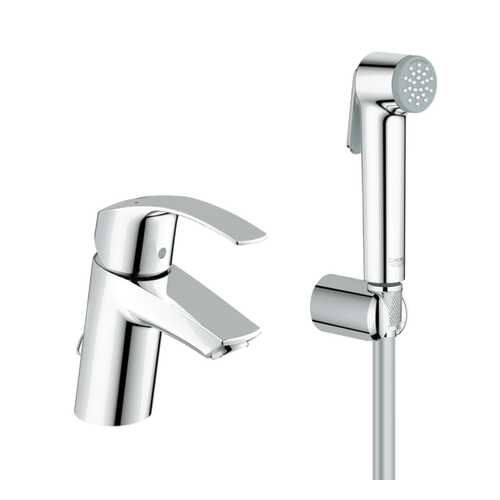 Смеситель с гигиеническим душем Grohe Eurosmart 23124002 хром в Аксон