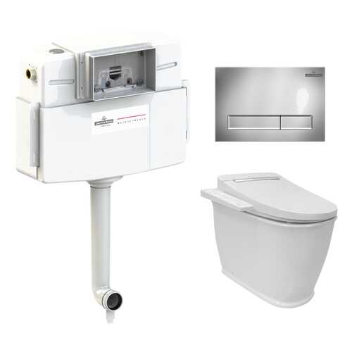 Комплект 4 в 1 приставной унитаз Lavinia Boho Smart F-Control 39300170, умный в Аксон