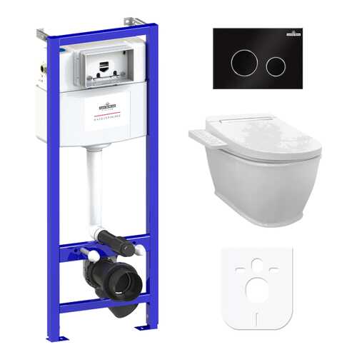 Комплект 5 в 1 подвесной унитаз Lavinia Boho Smart F-Control 3930011R, умный в Аксон