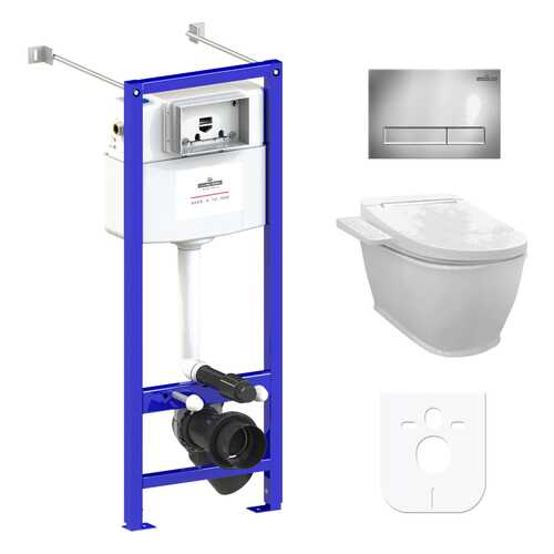 Комплект 5 в 1 подвесной унитаз Lavinia Boho Smart F-Control 3930012R, умный в Аксон