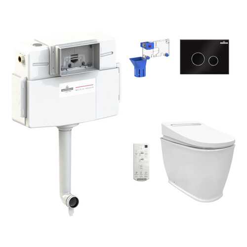 Комплект 5 в 1 приставной унитаз Lavinia Boho Smart F-Control Multi 39400180, умный в Аксон