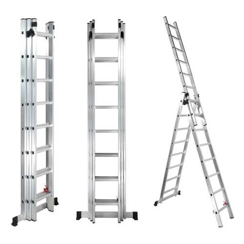 Лестница-трансформер трёхсекционная алюминиевая UPU Ladder UP308 в Аксон