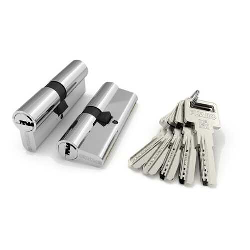 Цилиндровый механизм R600/80 mm /35+10+35/ CP, цвет: хром, 5 ключей в Аксон