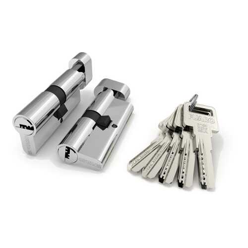 Цилиндровый механизм с вертушкой R602/90 mm /35+10+45/ CP, цвет: хром 5 ключей в Аксон