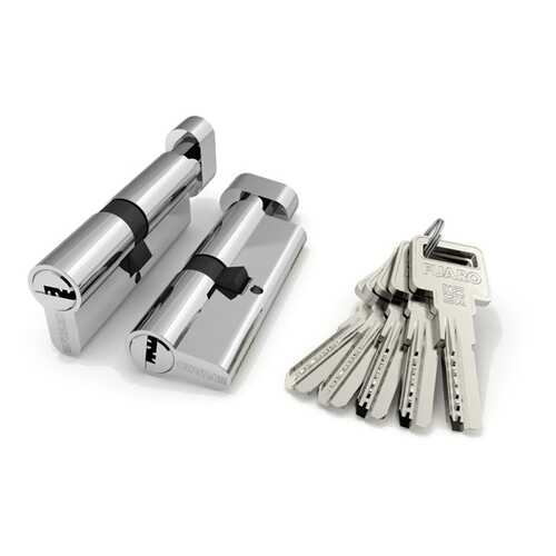 Цилиндровый механизм с вертушкой R602/90 mm /45+10+35/ CP, цвет: хром 5 ключей в Аксон