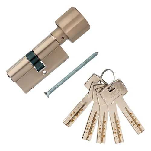 Европрофильный цилиндр ABUS M12R ключ/вертушка 30-30 (60мм) Ni (5key) в Аксон