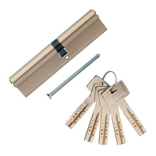 Европрофильный цилиндр ABUS M12R410 ключ/ключ 60-70 (130 мм) NI (5 key) в Аксон