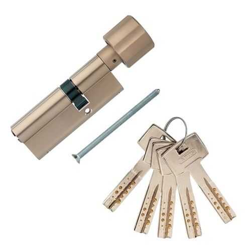Европрофильный цилиндр ABUS M12R430 ключ/вертушка 45-30 (75 мм) NI (5 key) в Аксон